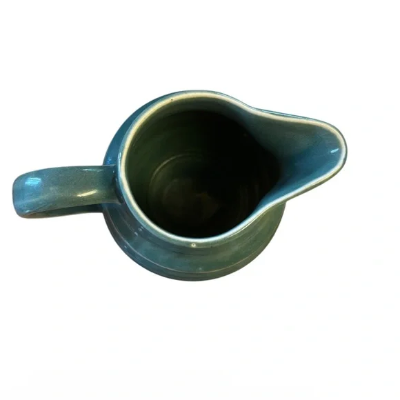 Vintage Greenware Banded Rib Milk Pitcher - Picture 6 of 6